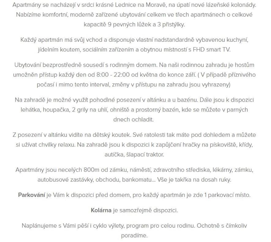 Apartmany Na Kolonade Lednice Ngoại thất bức ảnh